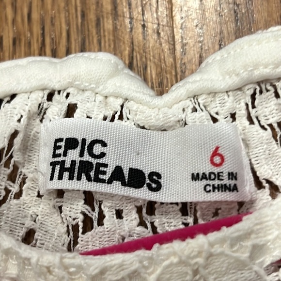 Epic Threads Girls Dress Blue Pink and Yellow Size 6 - Picture 4 of 5